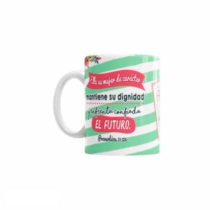 Tazón Feliz día mamá proverbio 31:25
