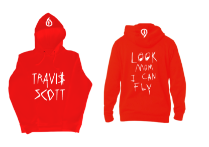 Polerón "Look I can fly" Travis Scott Rojo