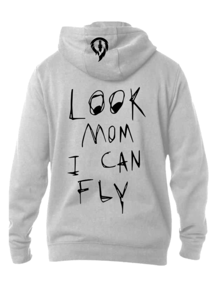 Polerón "Look I can fly" Travis Scott Blanco Detrás