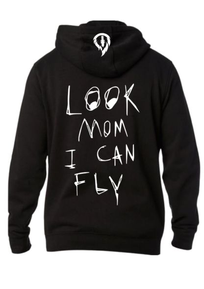 Polerón "Look I can fly" Travis Scott Negro Detrás