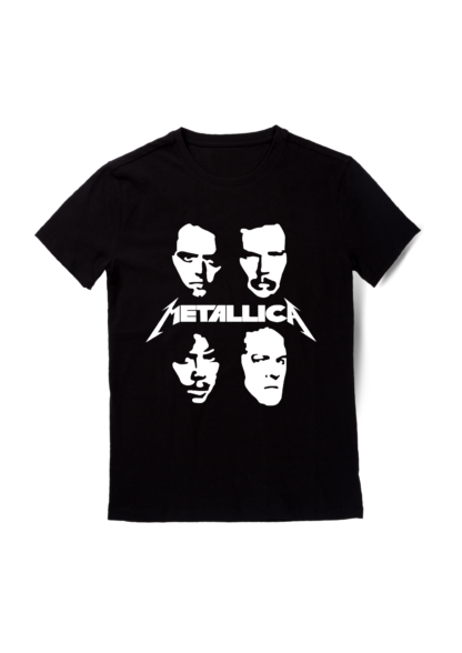 Polera Caras Integrantes Metallica