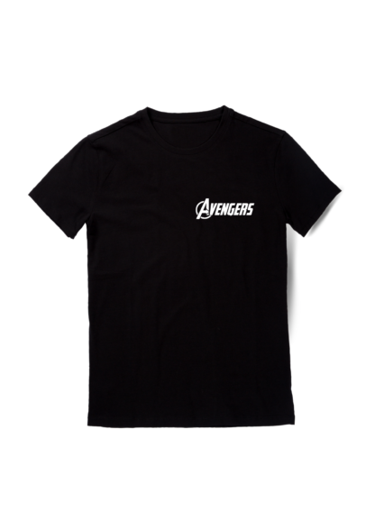 Polera íconos Avengers Negro Delante