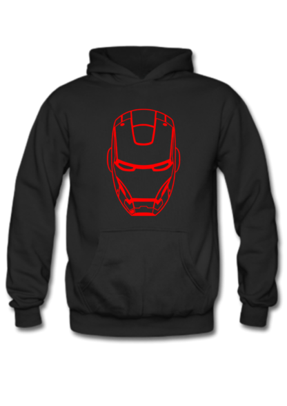 Polerón Logo Iron Man Negro