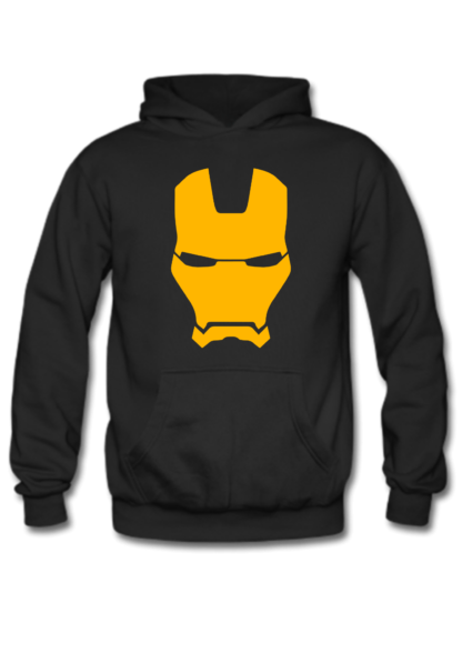 Polerón Casco Iron Man Negro
