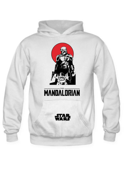 Poleron The mandalorian alt Rojo