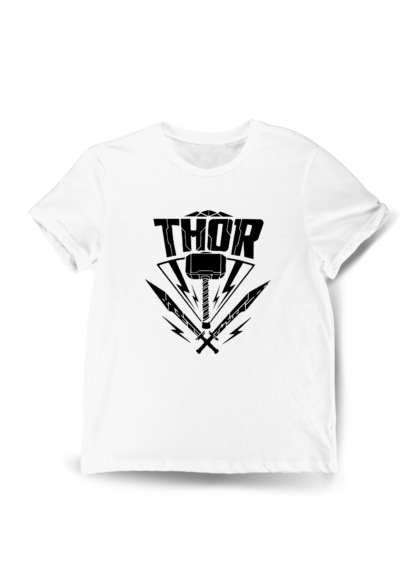 Polera Mjolnir Thor Blanca